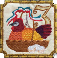  Three French Hens | Christmas Machine Embroidery Design