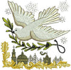 Dove - My Christmas Album Block 7 | Machine Embroidery Design