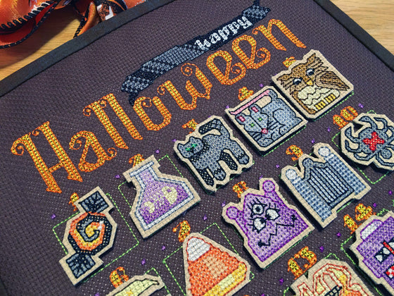 Halloween Cross Stitch Countdown | Machine Embroidery Design 2