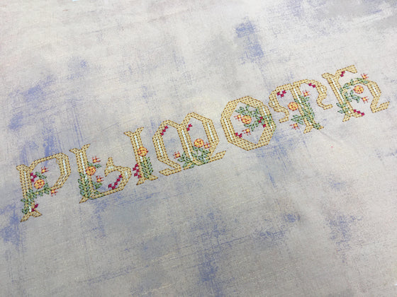 Floral Cross Stitch Alphabet | Machine Embroidery Design 3