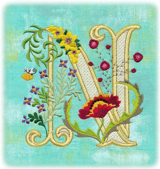 Nifty "N" | Machine Embroidery Design
