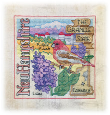  New Hampshire Cross Stitch | Machine Embroidery Design