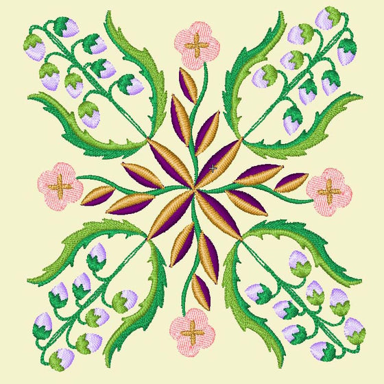 Pugin's Floriated Ornament | Embroidery Design 2