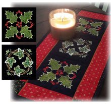  Holly and Ivy Table Runner | Machine Embroidery Design