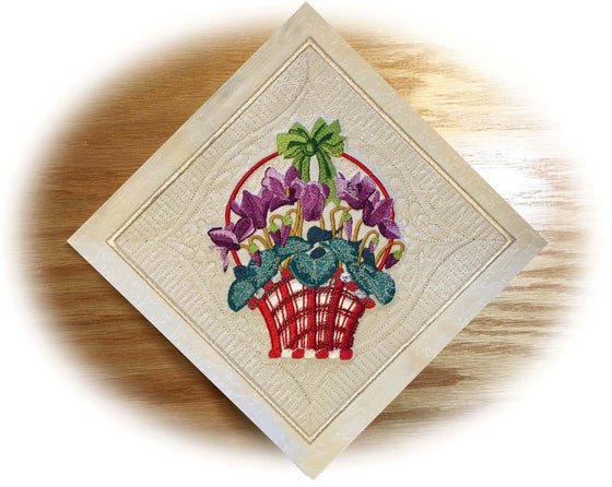 Cyclamen | Flowers | Machine Embroidery Designs 3