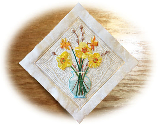 Daffodils Awaken! | Flowers | Machine Embroidery Designs 3