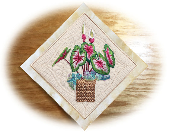 Caladiums | Flowers | Machine Embroidery Designs 4