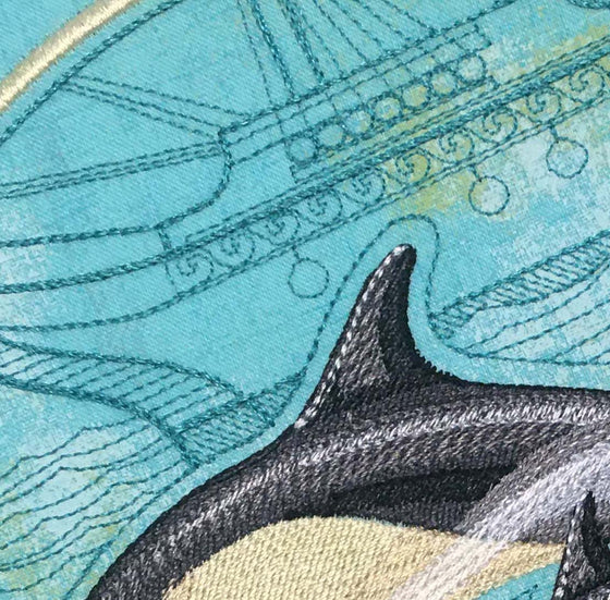 Back to School | Dolphin | Machine Embroidery Design 6
