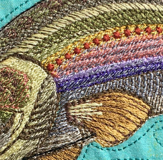 Catch of the Day | Rainbow Trout | Machine Embroidery Design 6