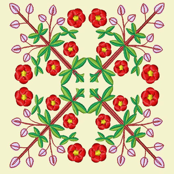 Pugin's Floriated Ornament | Embroidery Design 6
