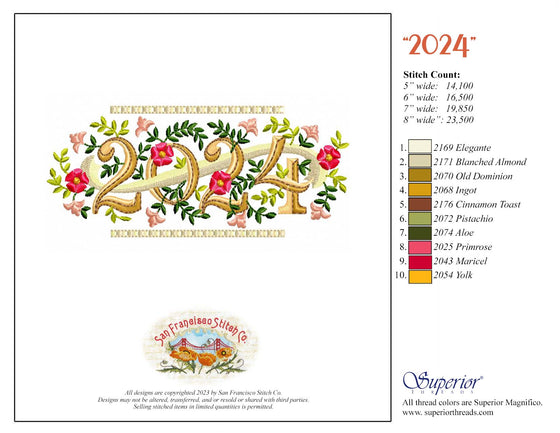 2020-2024 Yearly Machine Embroidery Designs