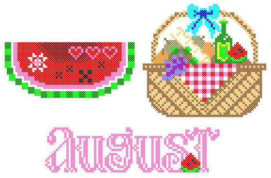 Monthly Cross Stitch Bowl Fillers-- NEW! for 2023