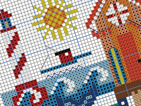 #2 Heartland Hand Cross Stitch Chart