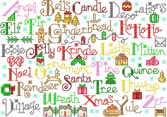 Christmas ABCs Cross Stitch