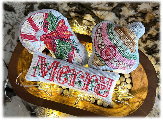 Holiday Cross Stitch Bowl Fillers