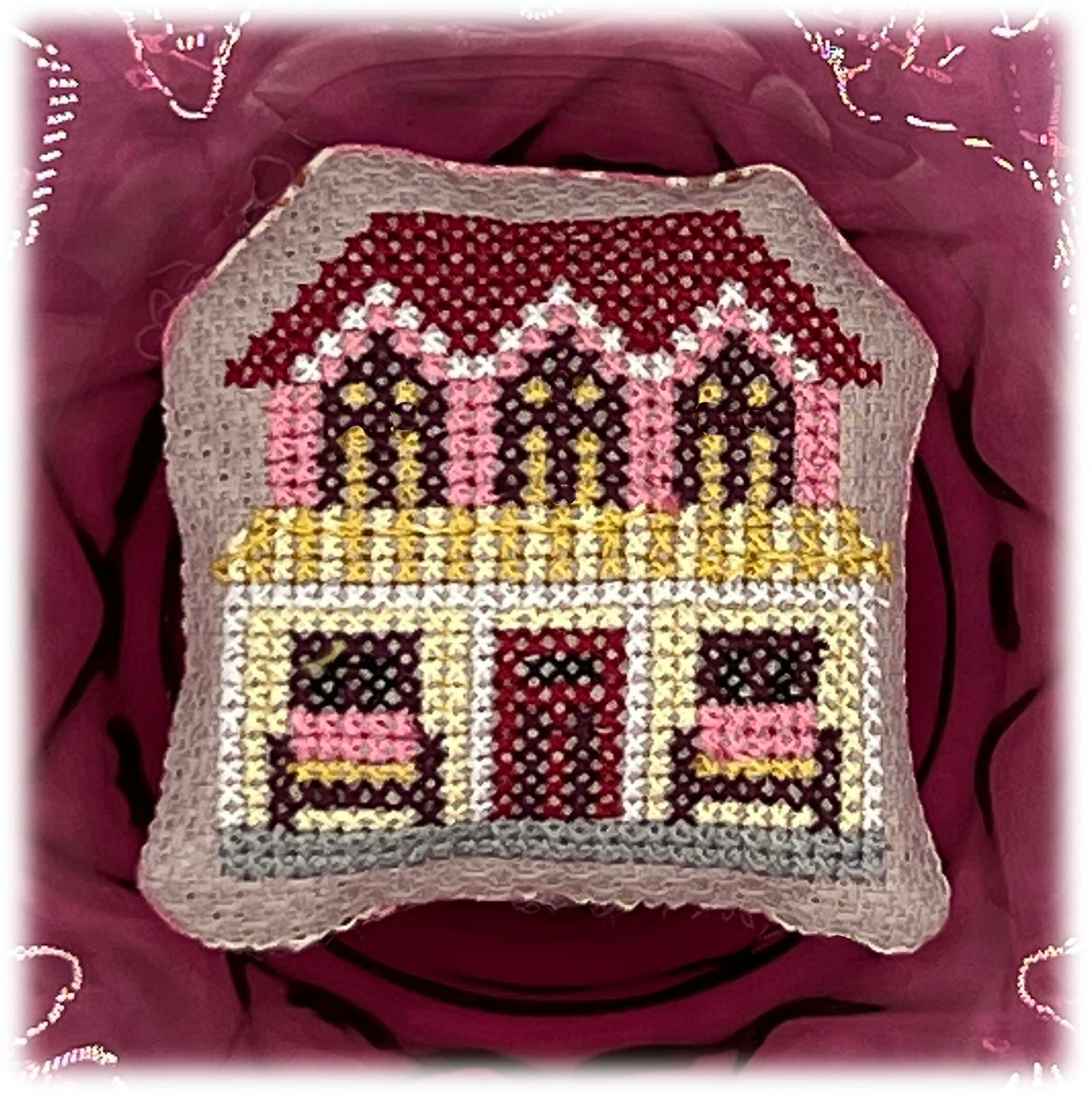 FREE Cross Stitch Village Machine Embroidery Design free-cross-stitch-village-machine-embroidery-design