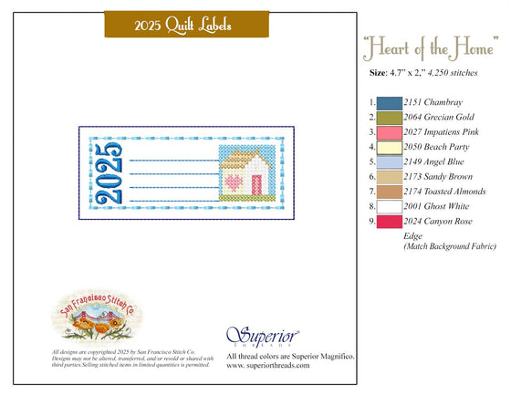 2025 Quilt Labels Set D