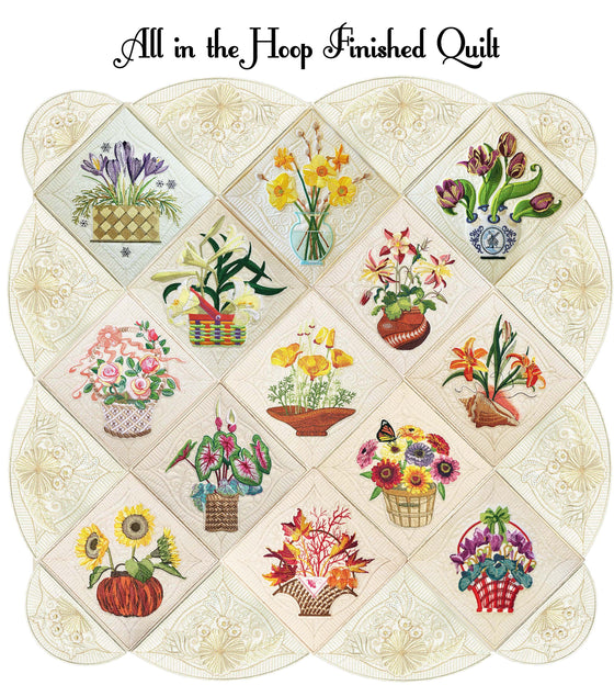 Flowers of the Month Quilt Blocks