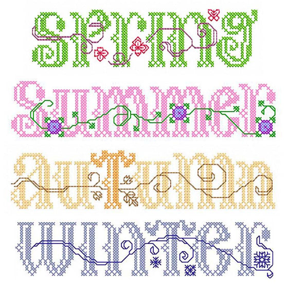 Seasonal Cross Stitch Bowl Fillers