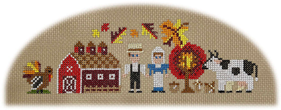 Tiny Village Cross Stitch