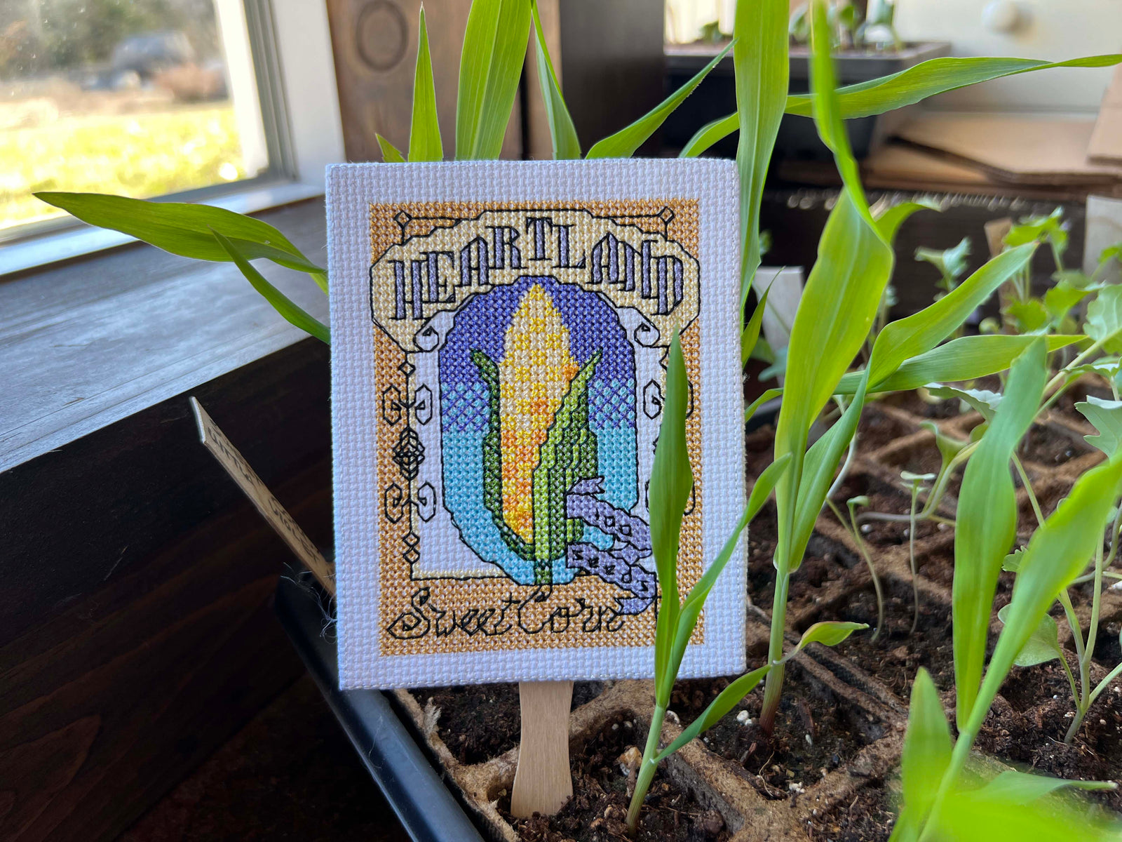 Cross Stitch Seed Packets | Machine Embroidery Design