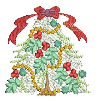 Tannenbaum - My Christmas Album Block 3 Charm | Machine Embroidery Design