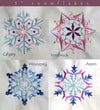 Bentley Snowflakes | Machine Embroidery Design 2