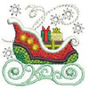 Sleigh Bells Ring - My Christmas Album Block 4 Charm | Machine Embroidery