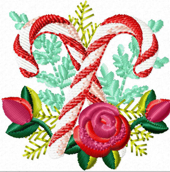 Candy Cane | Machine Embroidery Design 2