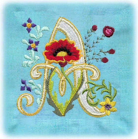 Lovely Letters Alphabet | Machine Embroidery Design | Charm