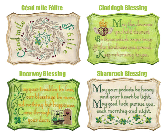 Abundant Blessings | Machine Embroidery Mug Rugs 5