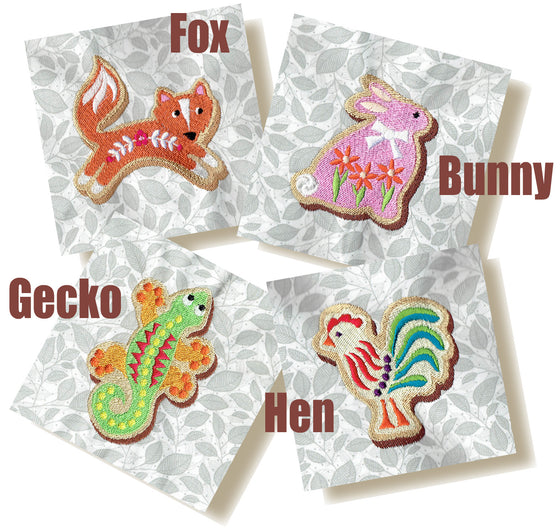 Cookie Crush | Animal Cookies | Machine Embroidery Designs