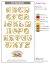 Floral Cross Stitch Alphabet | Machine Embroidery Design 8