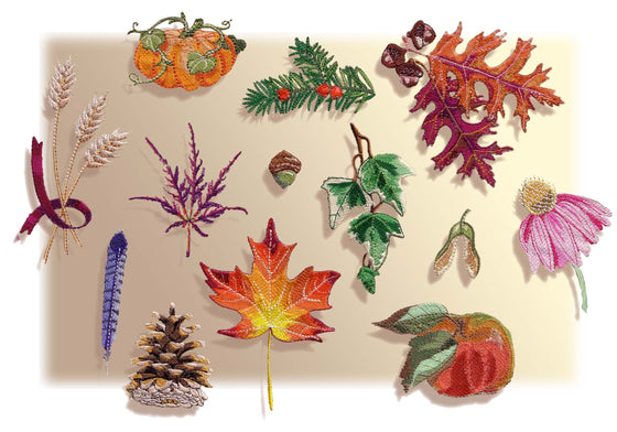 Autumn Sketchbook | Machine Embroidery Design 2