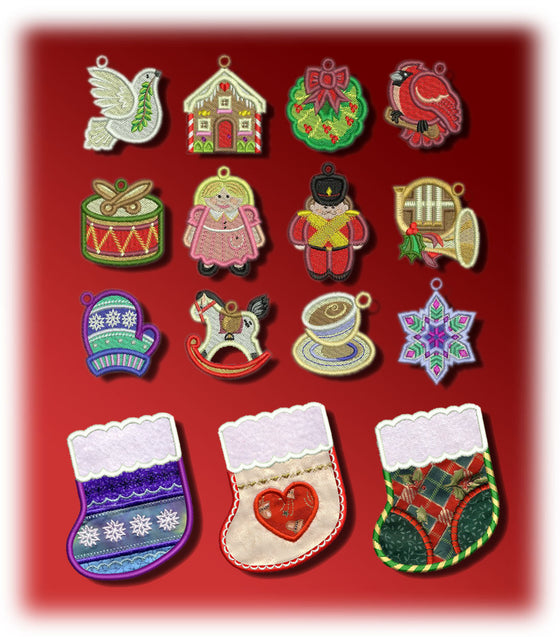 Christmas Charms with L'il Stockings | Machine Embroidery Design