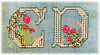 Floral Cross Stitch Alphabet | Machine Embroidery Design 7