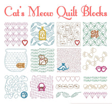  Cats Meow Quilt Blocks | Machine Embroidery Design