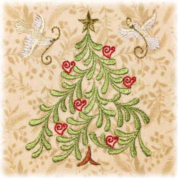 Chris-Mystery Merry Christmas Table Runner | Machine Embroidery 2