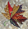 Color your fall! | Machine Embroidery Mug Rug 2