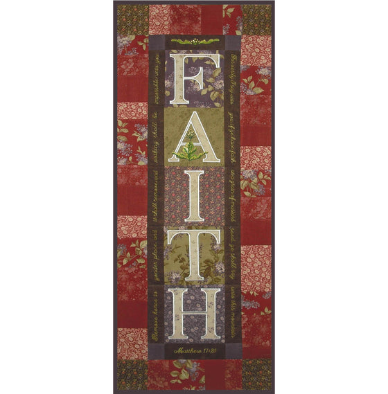 FAITH Wall Hanging | Machine Embroidery Design