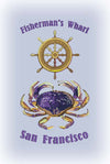 Fisherman's Wharf | Dungeness Crab | Machine Embroidery Design