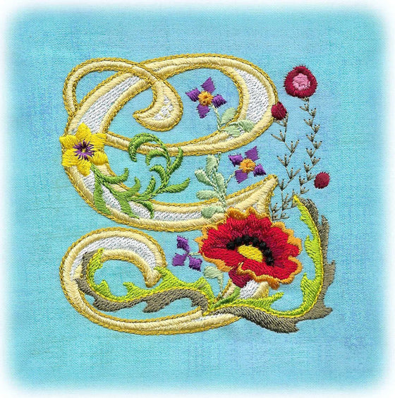 Gorgeous "G" | Machine Embroidery Design | Charm