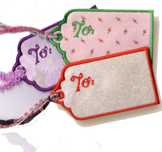 Shimmering Gift Tags | Machine Embroidery Design