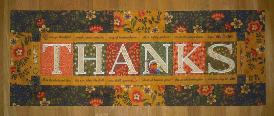 Thankful People Table Runner | Embroidery Design