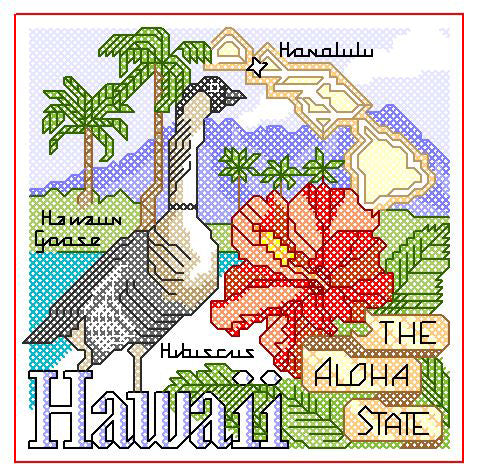 Hawaii Cross Stitch
