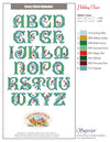 Floral Cross Stitch Alphabet | Machine Embroidery Design 10
