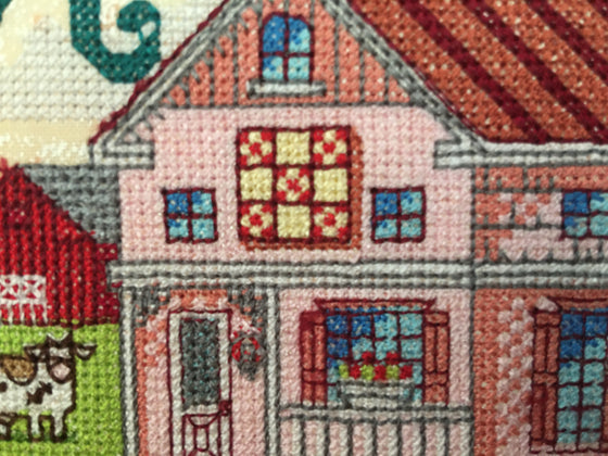 The Kindness Cottage | Machine Embroidery Mug Rug 7