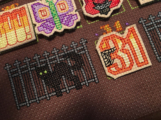 Halloween Cross Stitch Countdown | Machine Embroidery Design 4