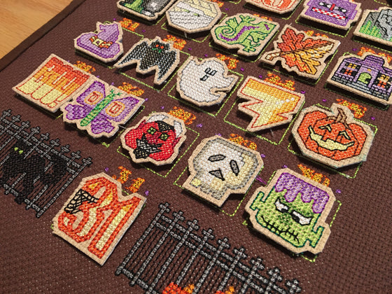 Halloween Cross Stitch Countdown | Machine Embroidery Design 3