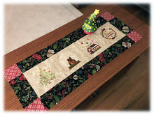  Chris-Mystery Merry Christmas Table Runner | Machine Embroidery